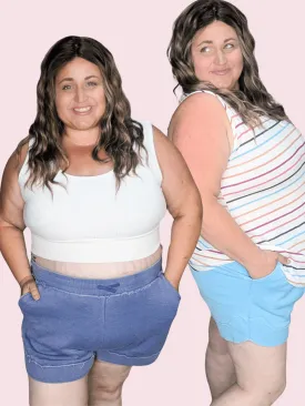 Adalyn Vintage Wash Sweatshirt Shorts (5 colors!)