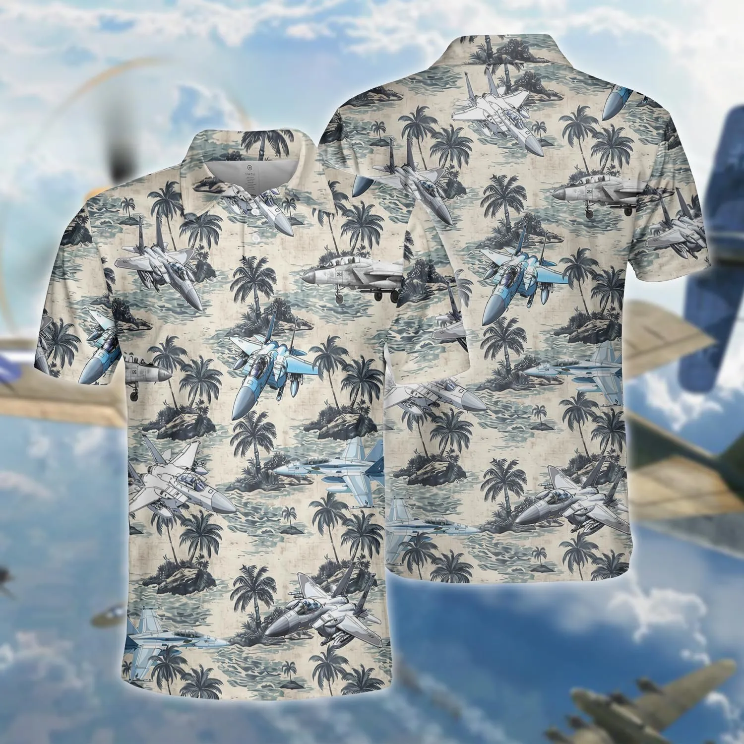 Airplane Polo Shirts for Men - Plane Pilot Mens Golf Shirts Short Sleeve Dry Fit Casual Tennis T-Shirt S89