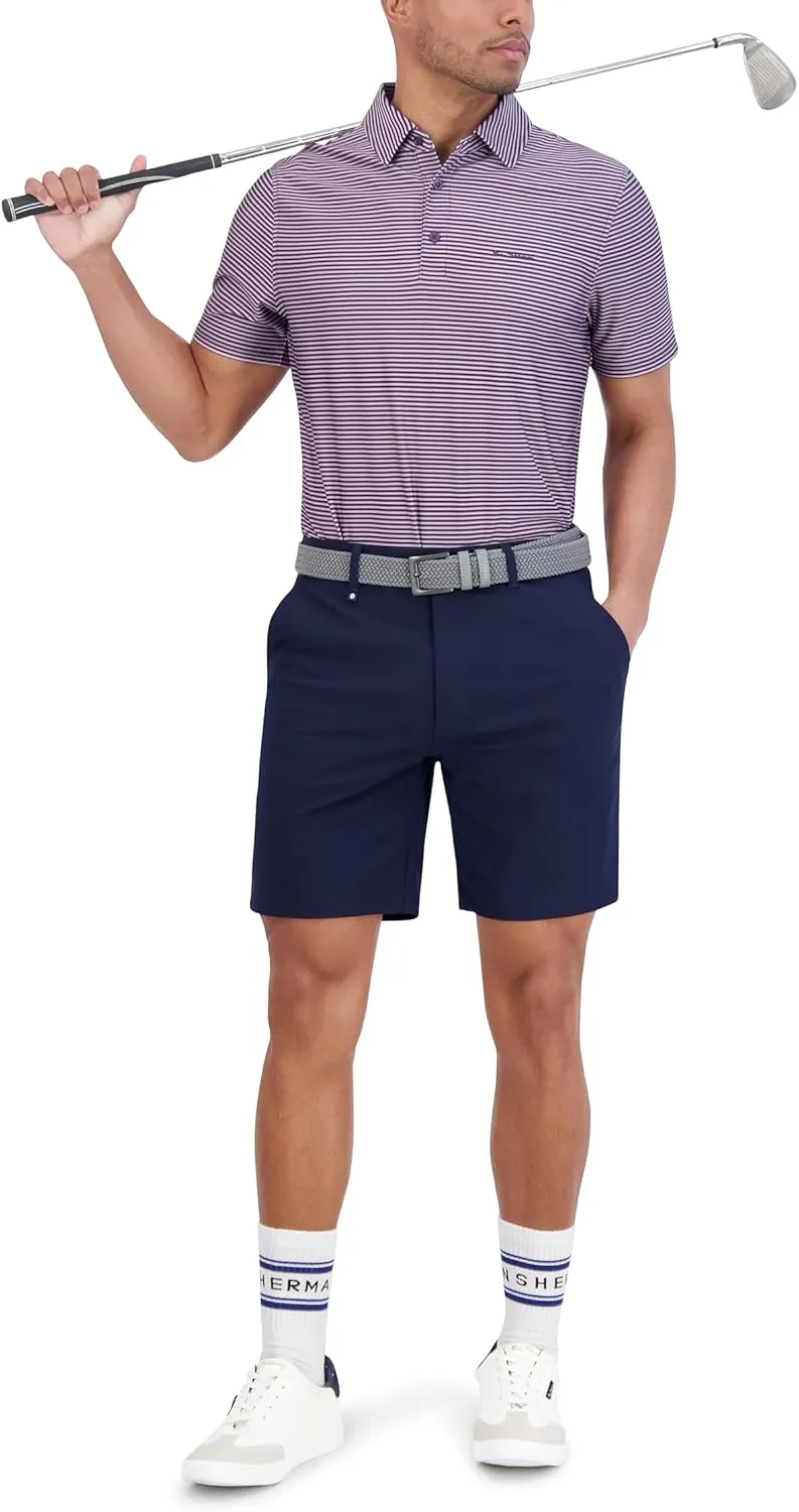 Ben Sherman Men's Performance Luxury Golf Polo Shirt Stretch & Buttery Soft Fabric, Athletic Fit