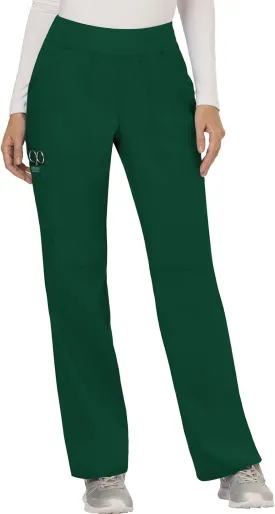 Cherokee Women Scrub Pant with Straight Leg Pull-on Pant Medical Bottom with 4 Pocket & 2-Way Stretch Fabric - WW110