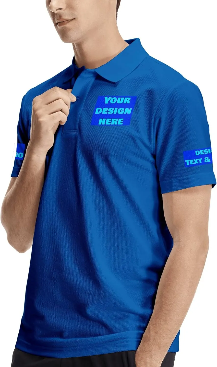 Custom Polo Shirts Design Your Own Logo Photo Name Customized for Men Company Polos Personalized Golf Tshirts S-4XL