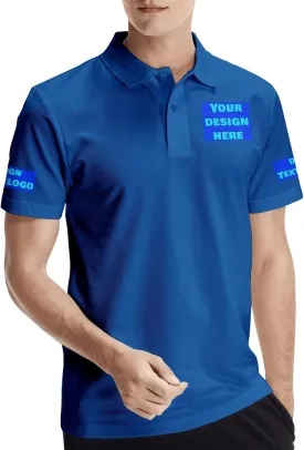 Custom Polo Shirts Design Your Own Logo Photo Name Customized for Men Company Polos Personalized Golf Tshirts S-4XL