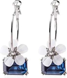 Flower Earrings for Women Spring Summer Trendy Dangle Drop Earrings Fun Floral Design, Lightweight Flower Ear Jewelry Gifts