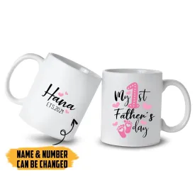 Gearhuman 3D My 1st Father Day Custom Name Mug