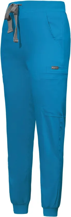 niaahinn Women Jogger Scrubs Pant Workwear Mid Rise Tapered Leg Drawstring for Nursing Soft Fabric