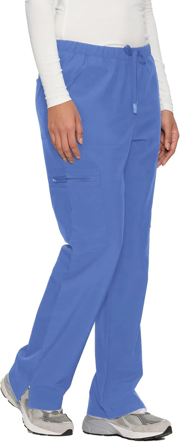 Scrub Pants for Women - Soft Stretch, Cargo Pants Scrubs with 8 Pockets
