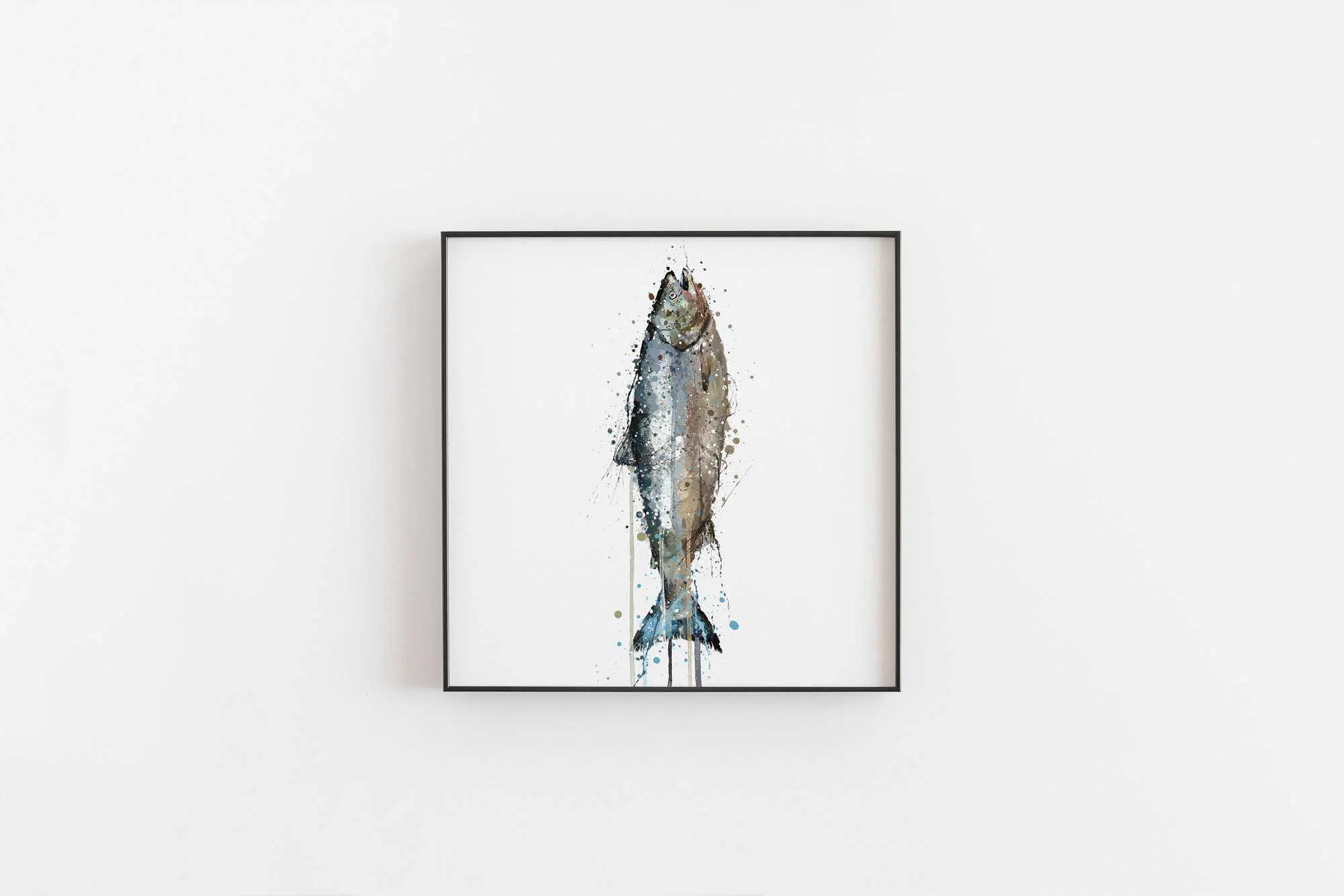 Seafood Wall Art Print 'Salmon'