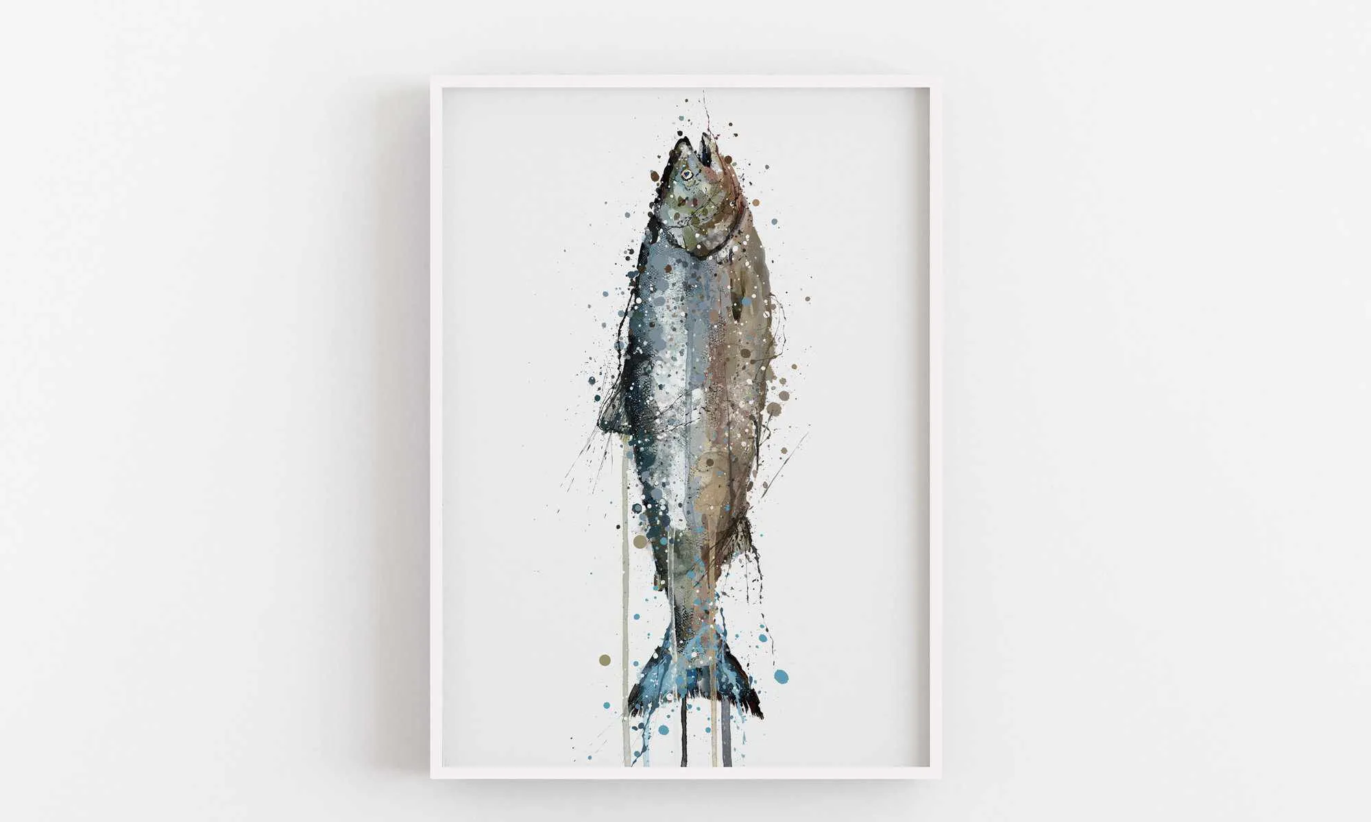 Seafood Wall Art Print 'Salmon'