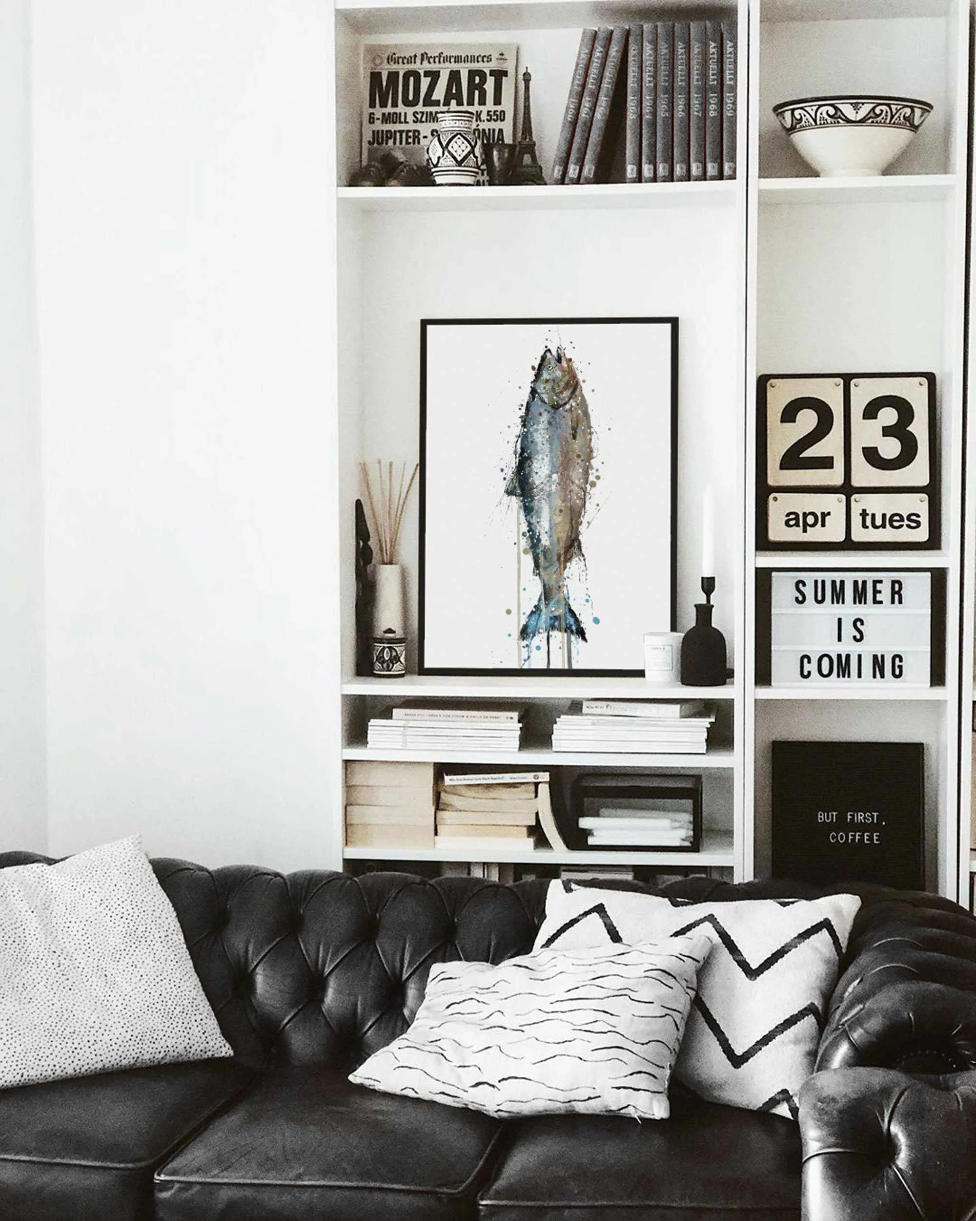 Seafood Wall Art Print 'Salmon'