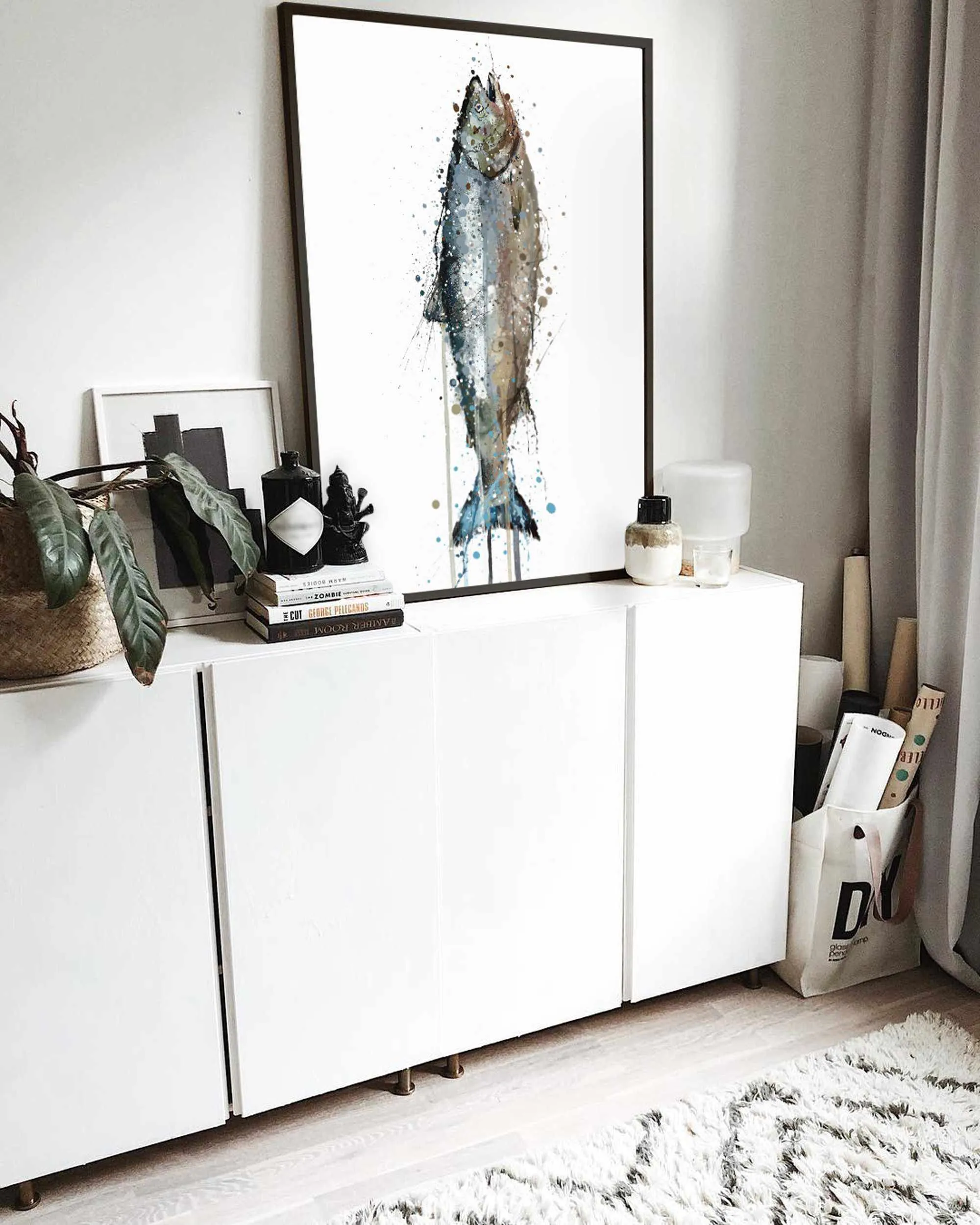 Seafood Wall Art Print 'Salmon'