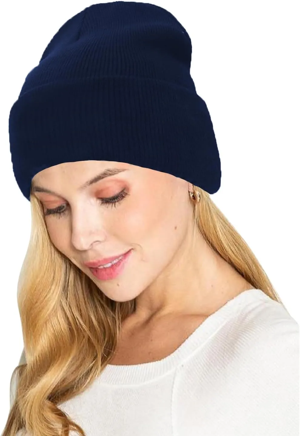 UTTPLL Knit Beanie Hat Soft Cute Unisex Skull Beanie Stretchy Hats with Smile Face for Men/Women